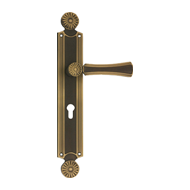 DAISY Mortise Handle On Plate - Bronze 